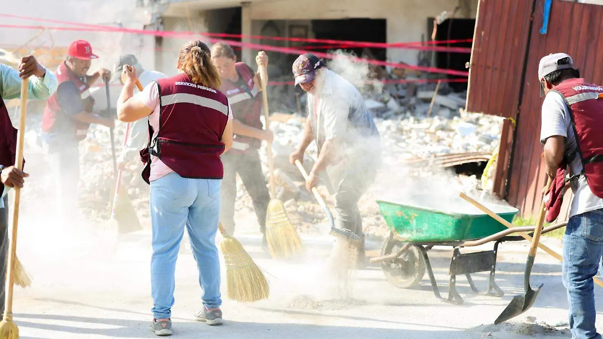 El Polideportivo funcionó como albergue temporal para algunos de los afectados,